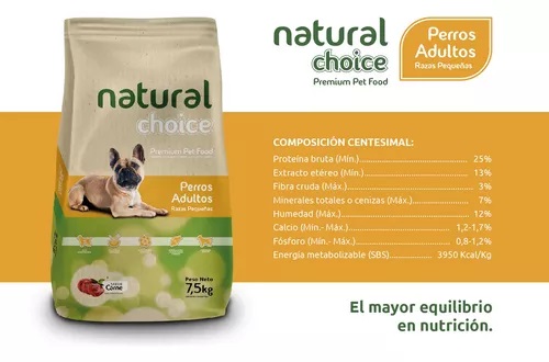 NATURAL CHOICE ADULTO RAZA PEQUEÑA X 7,5KG