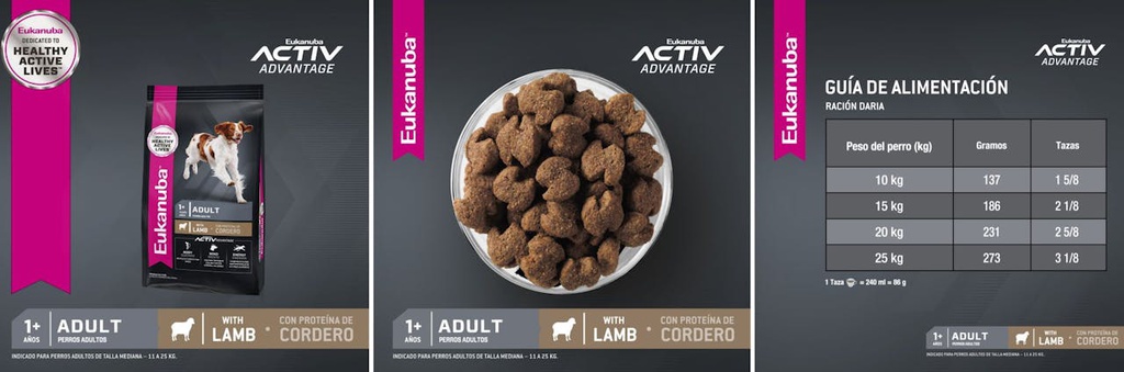 EUKANUBA ADULTO MEDIUM BREED LAMB X 3KG