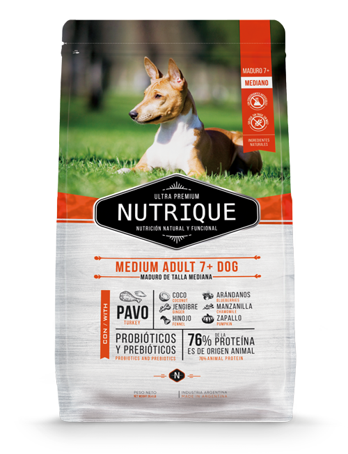 NUTRIQUE MEDIUM ADULT +7 12KG PERRO