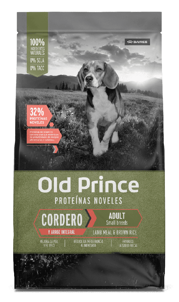 OLD PRINCE NOVEL CORDERO ADULTO RAZA PEQUEÑA  3KG